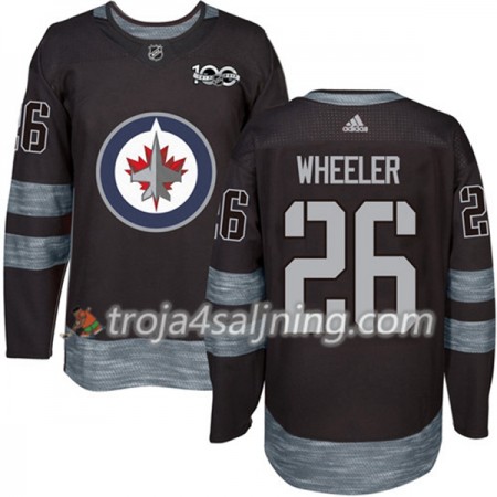 Winnipeg Jets tröja Blake Wheeler 26 1917-2017 100th Anniversary Adidas Svart Authentic - NHL Tröjor Herr Winnipeg Jets tröja Blake Wheeler 26 1917-2017 100th Anniversary Adidas Svart Authentic - NHL Tröjor Herr